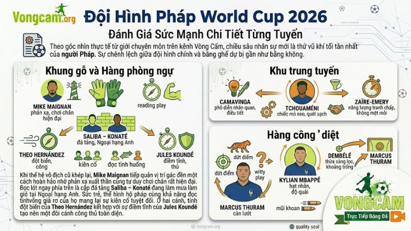 Các cầu thủ thuộc trục xương sống của đội hình tuyển Pháp phối hợp tập luyện trên sân. Các cầu thủ thuộc trục xương sống của đội hình tuyển Pháp phối hợp tập luyện trên sân.