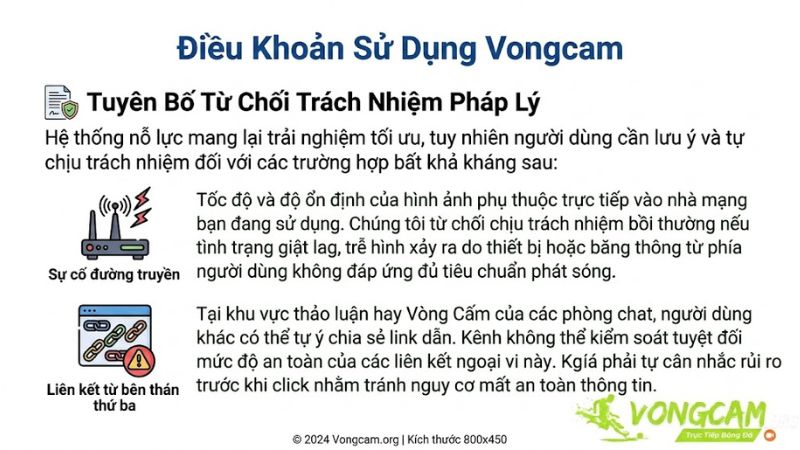 Tuyên bố từ chối trách nhiệm pháp lý tại hệ thống Vongcam Tuyên bố từ chối trách nhiệm pháp lý tại hệ thống Vongcam